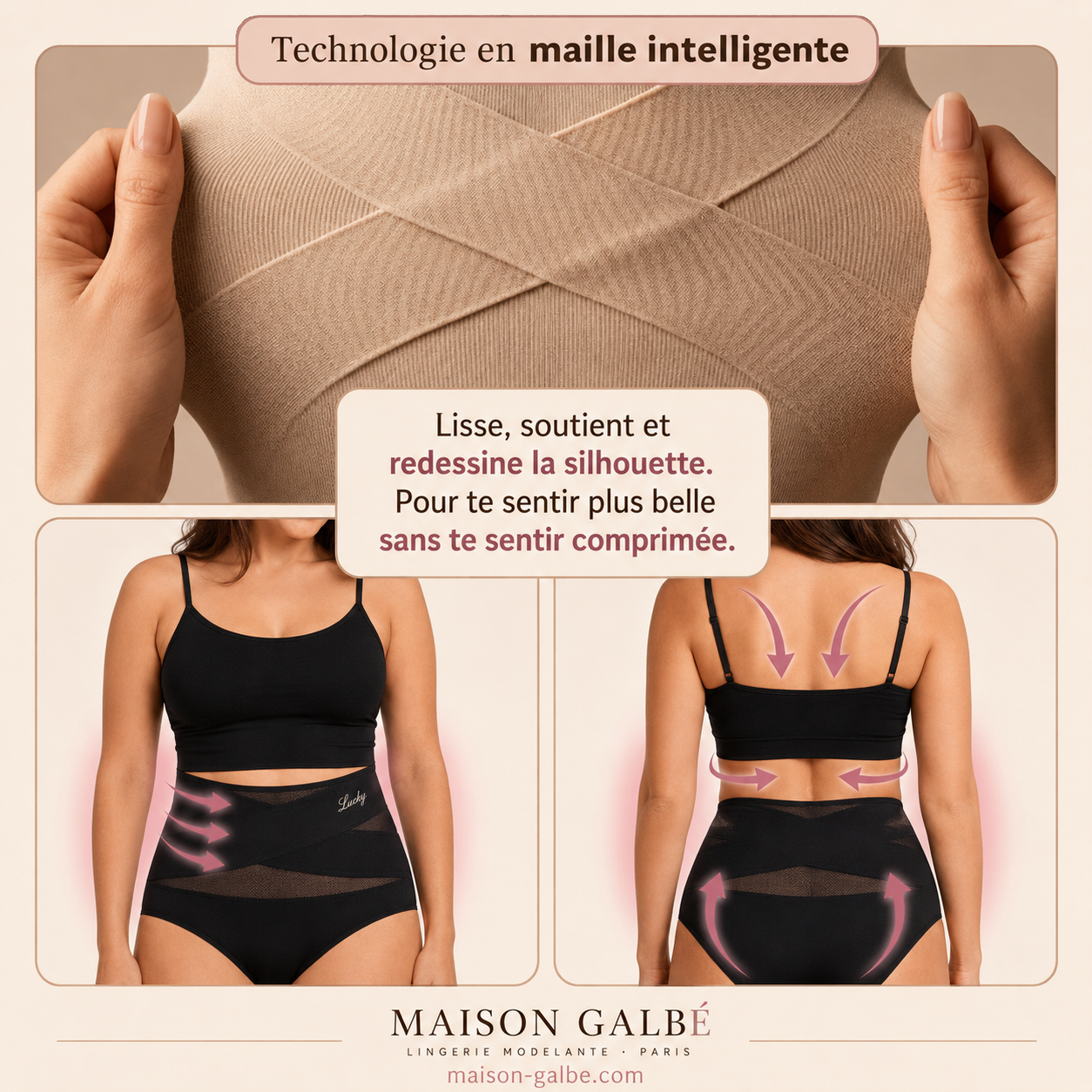 La Parisienne — Culotte Gainante Taille Haute